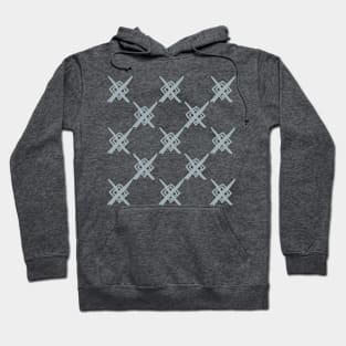 Grey ethnic elements pattern Hoodie